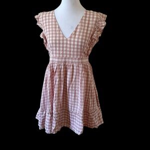 Jack by BB Dakota Women’s V-Neck Dress Mauve Rose Size 0 NWT